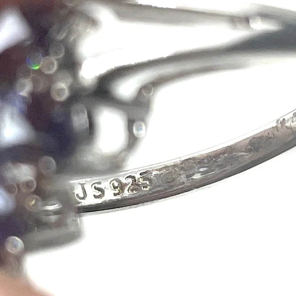 Sterling Tanzanite Stunning Ring 10.25